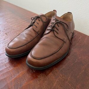 Coach Carleton brown leather lace up Oxfords Preppy Academia Career shoes sz 10
